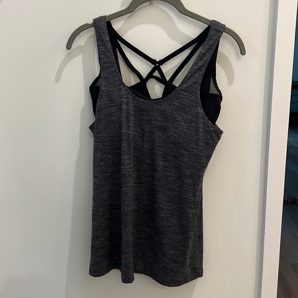 Tank with sports bra